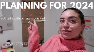 Rethinking Time Management in 2024  weekly vlog [upl. by Atteuqal]