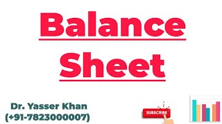 Balance Sheet [upl. by Goss808]