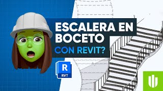 Escalera por boceto en Revit Tutorial Arcux paso a paso  Revit 2020 2021 2022 y 2023 [upl. by Attenwad]