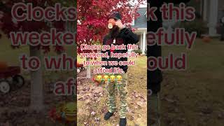 Clocks go back viralvideo fypシ゚viral [upl. by Atiuqat725]