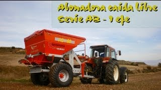 Abonadora caída libre  fertilizer spreader  épandeur dengrais AB60  Santamaría [upl. by Mall]