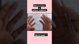 Ethnocentric vs cultural relativismugcnet netjrf shortvideo shortsviral shortfeednetjrfugc [upl. by Ehud916]