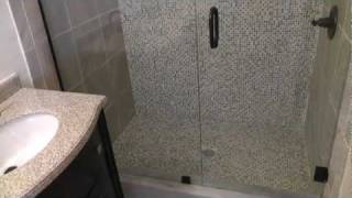 frameless shower door enclosure uchanel installation [upl. by Felt63]