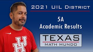 UIL Academics District Results 2021 Class 5A Commentary and Analysis [upl. by Ahcsap]