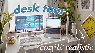 WFH desk setup  aesthetic amp realistic but mostly just realistic [upl. by Mandelbaum251]