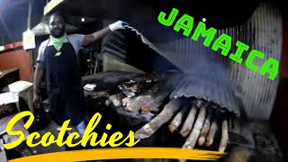 Scotchies Restaurant Jamaica Famous Jamaican Jerk Food [upl. by Valene]