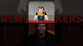 Real VS Fake Hackers roblox hacker shorts credits to Memzer [upl. by Rbma162]