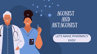 Difference Between Agonist and Antagonist lets make pahrmacy easy [upl. by Dorison]