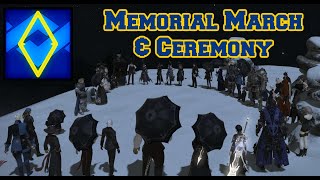 FFXIV Memorial March amp Ceremony Honoring Talyn Silvermane  Full Memorial wKazu Commentary [upl. by Sima]