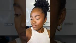 Sleek Bun On 4C Hair  How to 4chair sleekbun afrohairstyles edgecontrol [upl. by Rochkind79]