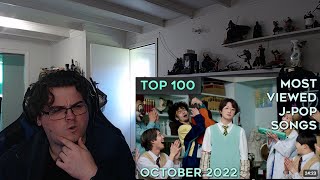 Reacting TOP 100 Most Viewed JPop Songs – October 2022 [upl. by Spohr]