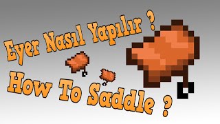 Minecraft Eyer Nasıl Yapılır  How To Make Saddle [upl. by Donahue]