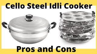 Cello Steel induction base Idli Maker Cooker Unboxing and Review [upl. by Berghoff]