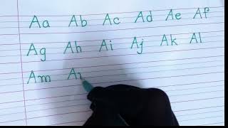 Joining alphabet letter writing small abc letter writingCapital Word abcd [upl. by Aivekal931]