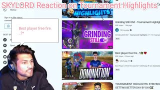 SKYLORD op reaction on tahirfuego FF  Best player free fire♥  Part 1 [upl. by Adnilec]