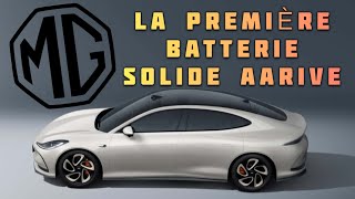 MG SAIC PREMIER SUR LES BATTERIES SOLIDES EN 2026 [upl. by Odarnoc763]