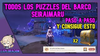 TODOS LOS PUZZLES BARCO SEIRAIMARU INAZUMA 21  Genshin Impact Gameplay Español [upl. by Stiles]