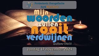 Kerkdienst VPKB Boechout 17 november 2024 [upl. by Linzy]