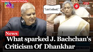 Parliament Session Jaya Bachchans Outburst on Rajya Sabha Chairman Jagdeep Dhankhar [upl. by Vocaay]