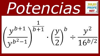 SIMPLIFICACIÓN DE EXPRESIONES CON POTENCIAS  Ejercicio 1 [upl. by Doownyl798]