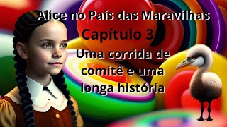 capítulo 3  Uma corrida de comitê e uma longa história  Alice no País das maravilhas audiobooks [upl. by Aleris298]