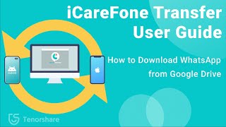 iCareFone Transfer User Guide How to Transfer WhatsApp from Google Drive [upl. by Crowley321]