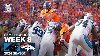 Carolina Panthers vs Denver Broncos  2024 Week 8 Game Highlights [upl. by Rotciv]