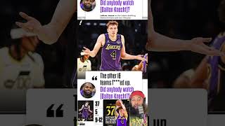 LEBRON GLOATS AFTER LAKERS ROOKIE DALTON KNECHT DROPS 37 DID ANYBODY WATCH HIM lakers nba [upl. by Clintock]