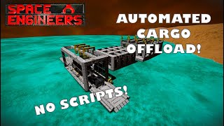 Space Engineers  Evolution of Drones  Automated Offload Station [upl. by Nytsrik]