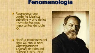 LA FENOMENOLOGÍA de Edmund Husserl  2 [upl. by Leuqim507]