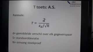 Gepaarde t test [upl. by Anitnamaid]