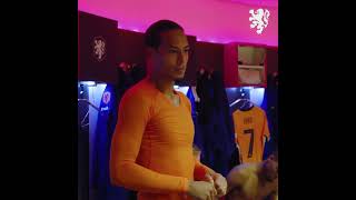 Virgil van Dijks speech to teammates after 75th Netherlands cap [upl. by Amada958]