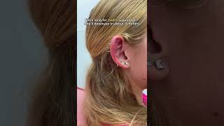 How many helix piercings do you have 🌟 earstyling earpiercing earpiercings earpiercingideas [upl. by Anilys]