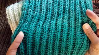 How to knit 1color brioche stitch a Knittycats Knits tutorial [upl. by Wordoow]