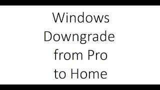 Windows 11 Pro→Home ダウングレード Homeがインストールできない [upl. by Tory]