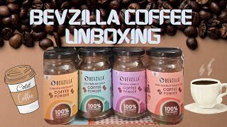 Bevzilla Coffee Unboxing  4 Flavoured coffees amp frother  bevzilla [upl. by Steinway]