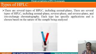 Principle and Applications of HPLC Chromatography [upl. by Rutger]