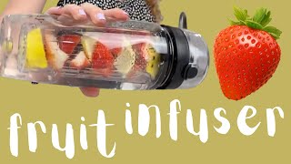 Do You Drink Enough This Fruit Infuser Bottle From Zulay Kitchen Will Change That [upl. by Itnahsa]