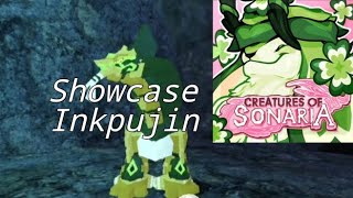 Inkpujin Showcase  Creatures of Sonaria  Roblox [upl. by Edana855]