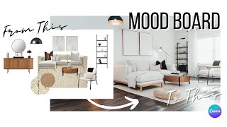 INTERIOR DESIGN  HOW TO CREATE A MOOD BOARD  Step By Step Guide [upl. by Anjali]