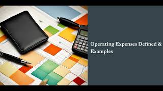 Operating Expenses Defined amp Examples [upl. by Cassie]