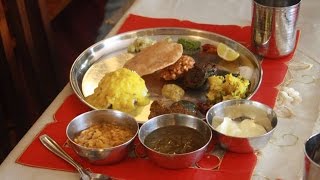 Maharashtrian Brahmani Jevan in Mumbai  Dine with a Local Family  Authenticook [upl. by Perkin]