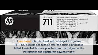 User Review HP 711 DesignJet Printhead Replacement Kit C1Q10A for DesignJet T530 T525 T520 [upl. by Imij]