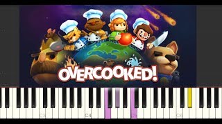 OVERCOOKED Menu Music  PIANO TUTORIAL [upl. by Nnaitak295]