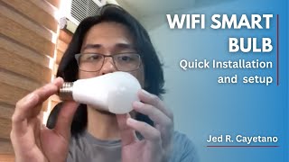 WIFI Smart Bulb Quick Installation and Setup [upl. by Aitram157]