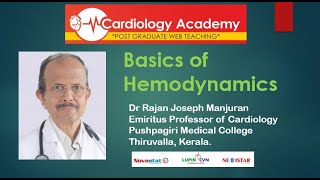 Basics of hemodynamics Dr RJM Manjuran Friday Classes 15th Jan 2021 [upl. by Lednem]