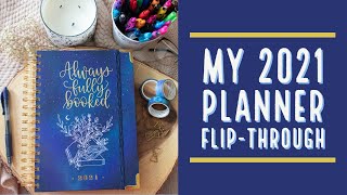 My 2021Always Fully Booked Planner Flipthrough all filled in [upl. by Mikey]