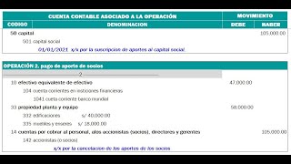 2 COMO CONTABILIZAR APORTE PAGADO DE CAPITAL SOCIAL [upl. by Kassandra]