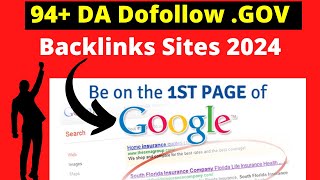 94 DA Dofollow GOV Backlinks Sites 2024 Seosmartkey [upl. by Campos443]