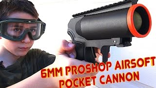 6mmProShop Airsoft Pocket Cannon 40mm Gas Grenade Launcher Pistol with RobertAndre [upl. by Reilly273]